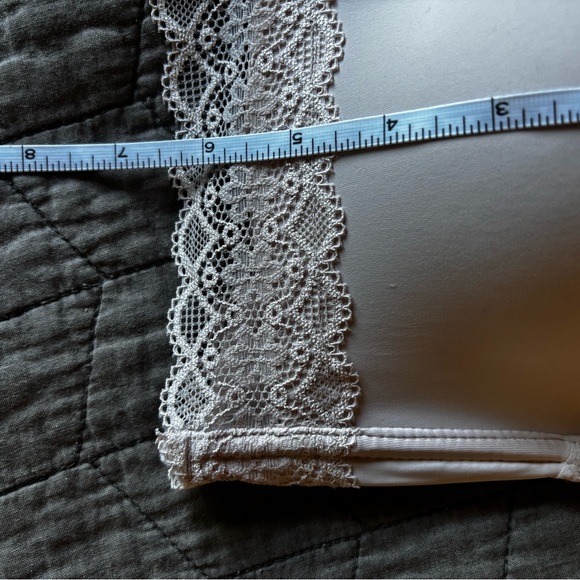 NWOT -Elegant Lace Trimmed Bralette Set of 3 - Ivory, Cream, Latte - Picture 9 of 9